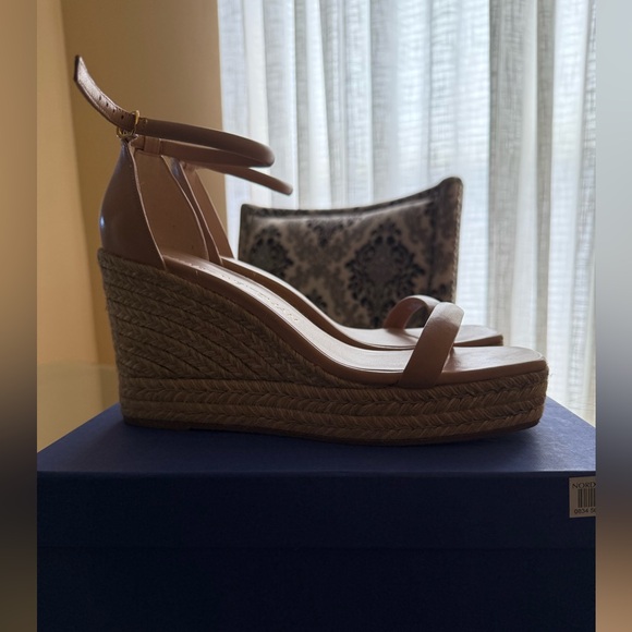Stuart Weitzman Nudist Espadrille Wedge - Size 10.5 - Picture 6 of 11